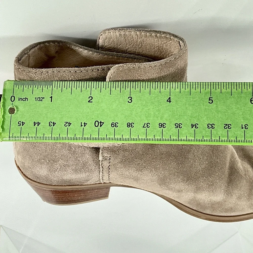 Kate Spade New‎ York Size 7 Taupe Suede Bow Ankle Booties Buckle TALEY